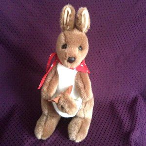 Kangaroo & Joey Stuffed Animal Plush 14” Made In Australia Toy Hut